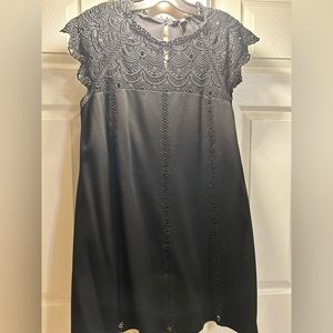 Versatile XL black knit dress, excellent condition